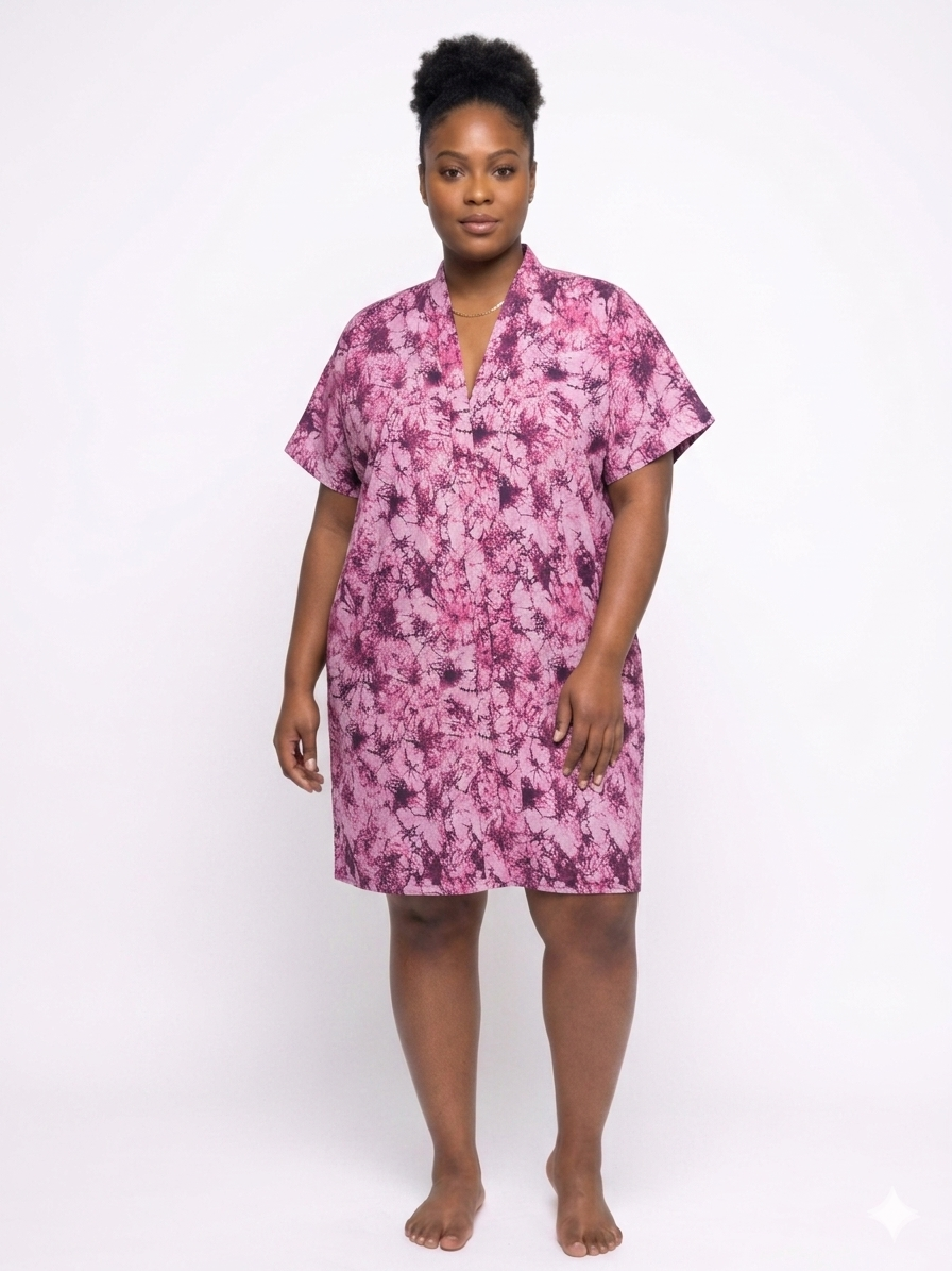 Ankara Kimono Mini Dress | African Print Dress | Agbeke Style