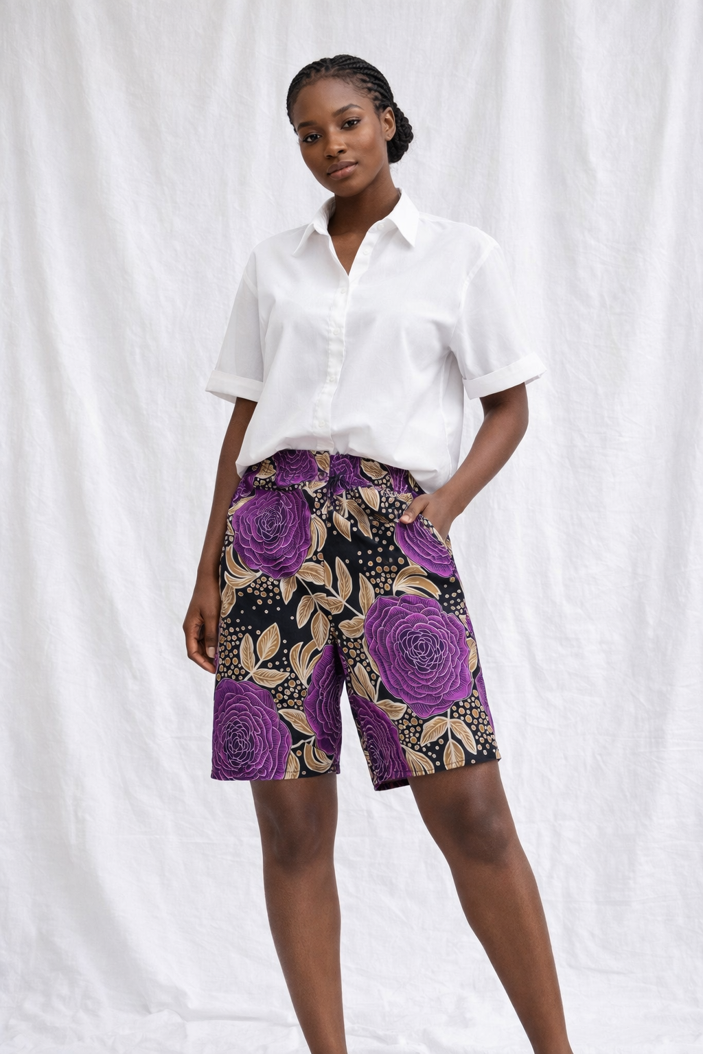Ankara Bermuda Shorts | African Print Shorts | Agbeke Style