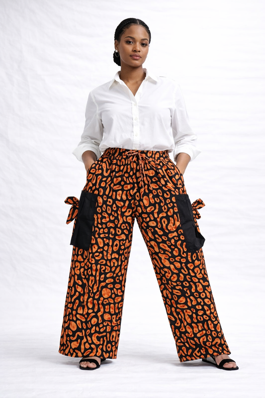 Ankara Cargo Pants | African Print Trousers | Agbeke Style