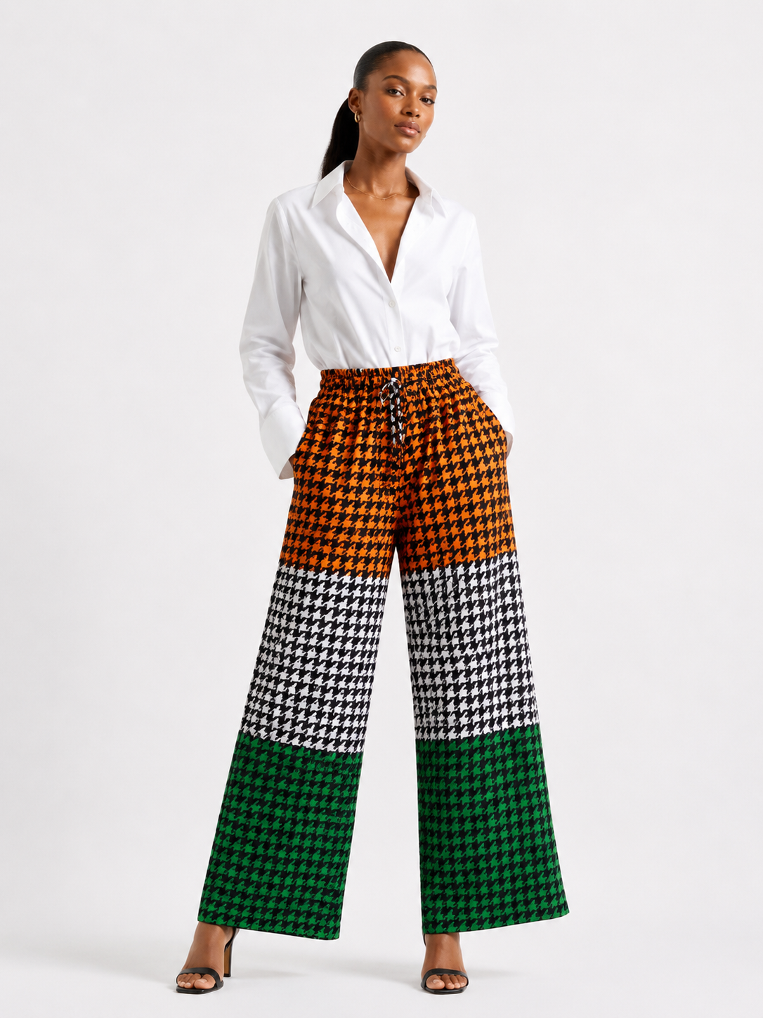 Ankara Wide Leg Palazzo Pants (0526 Collection)| African Print Trousers | Agbeke Style
