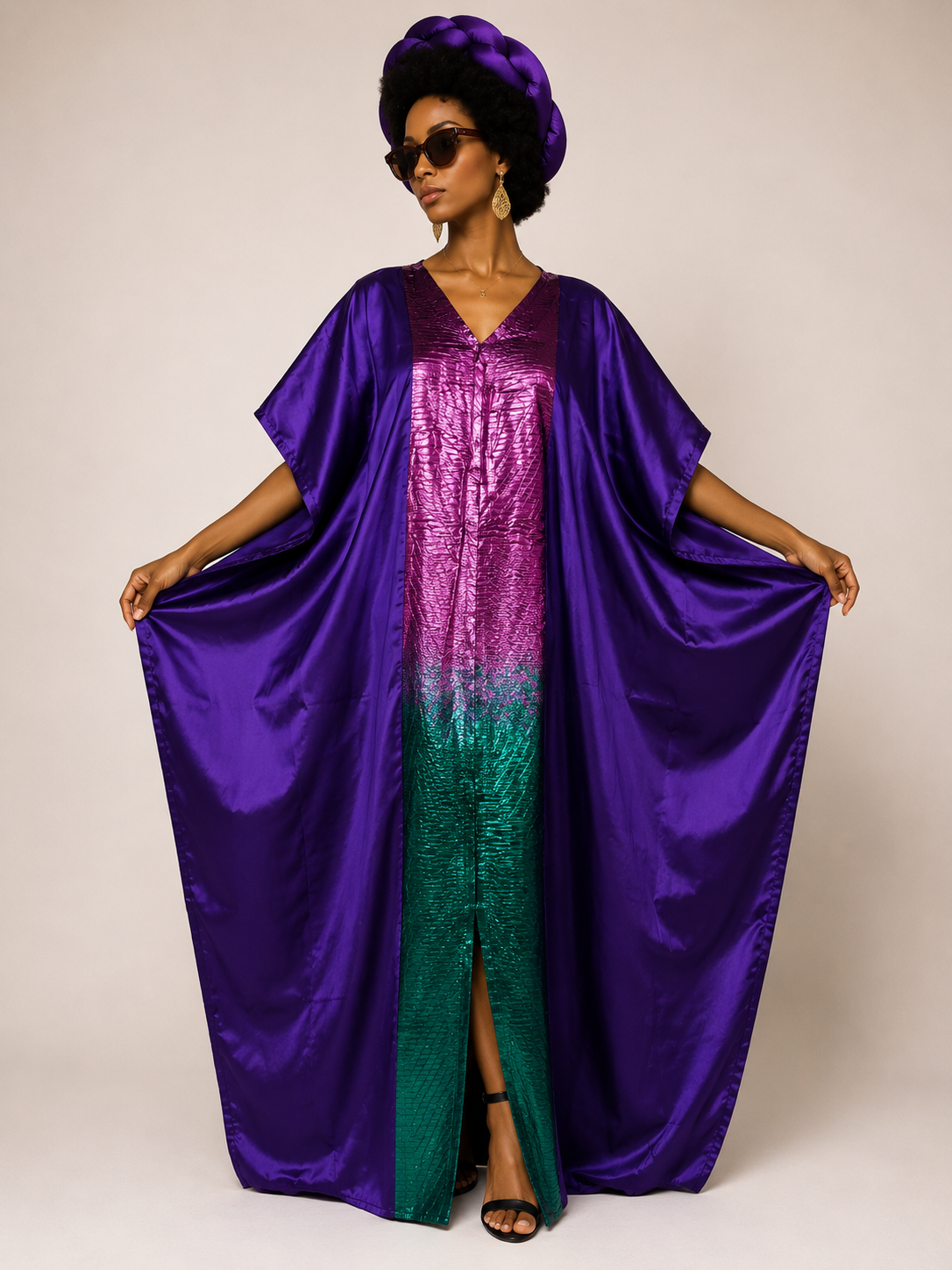 Mikado Flowing Maxi Dress | Agbeke Style