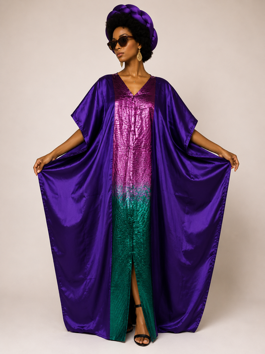 Mikado Flowing Maxi Dress | Agbeke Style