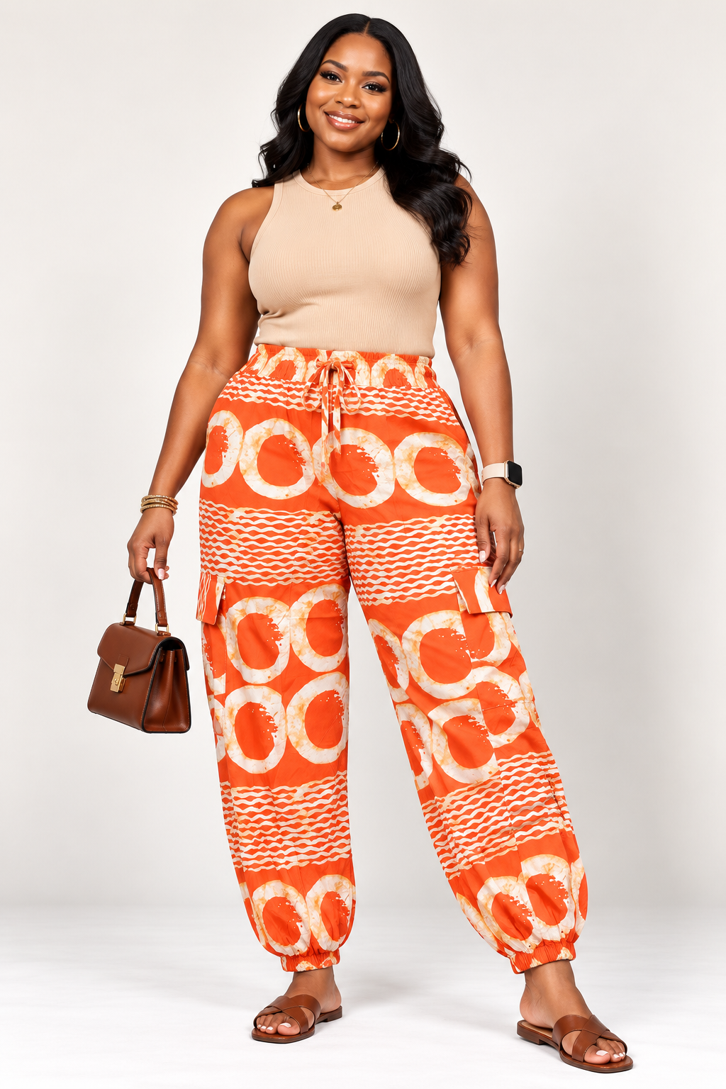 **Tapered Cargo Joggers | Men's African Print Pants | Agbeke Style