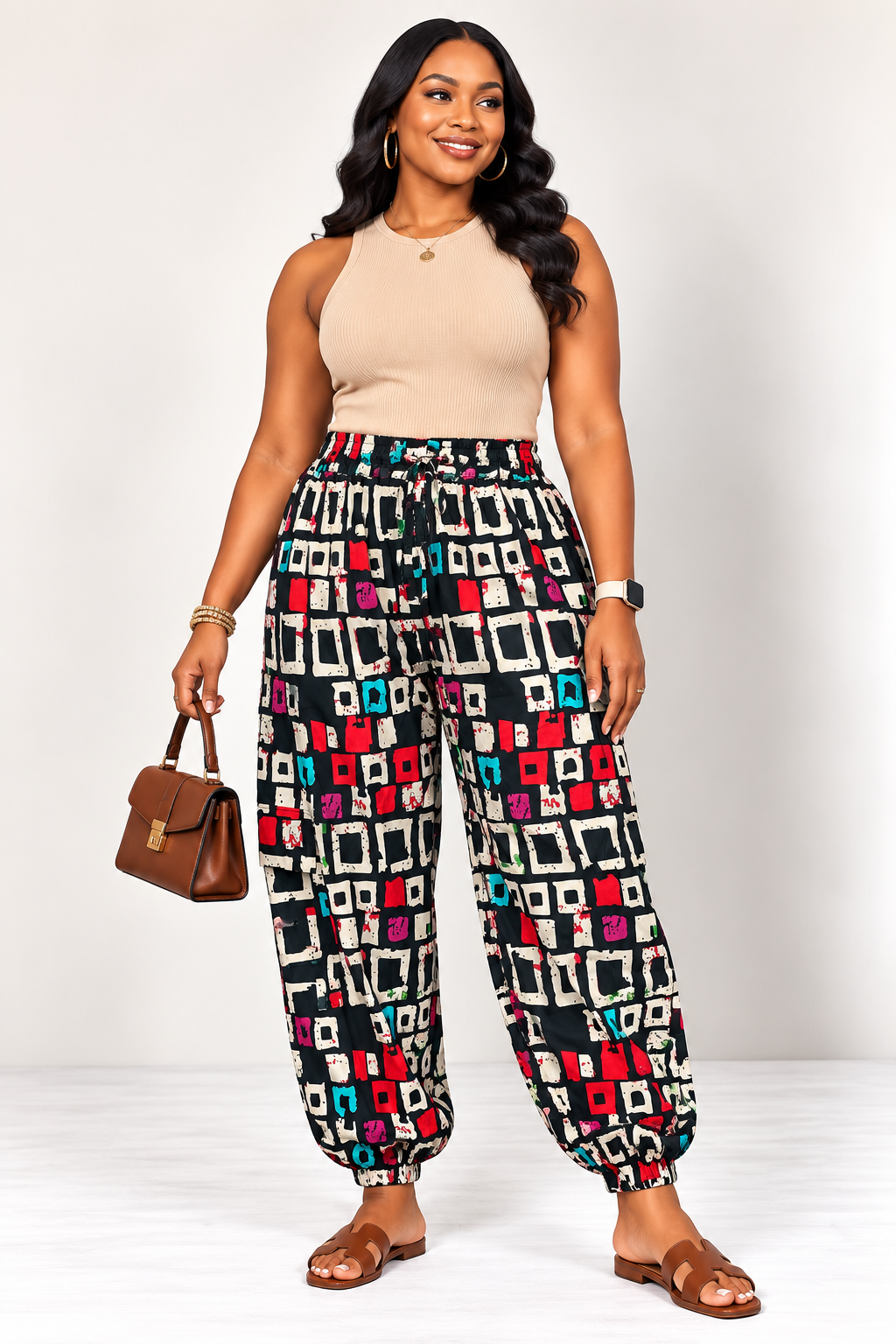 **Tapered Cargo Joggers | Men's African Print Pants | Agbeke Style